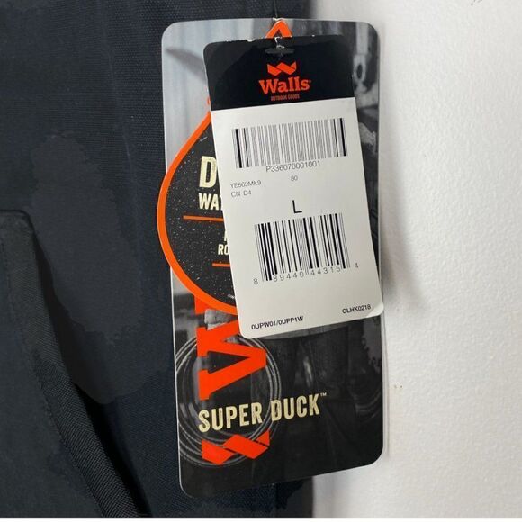 Walls men's Black Super Duck Lined Full Zip Work Vest US L - Picture 12 of 14